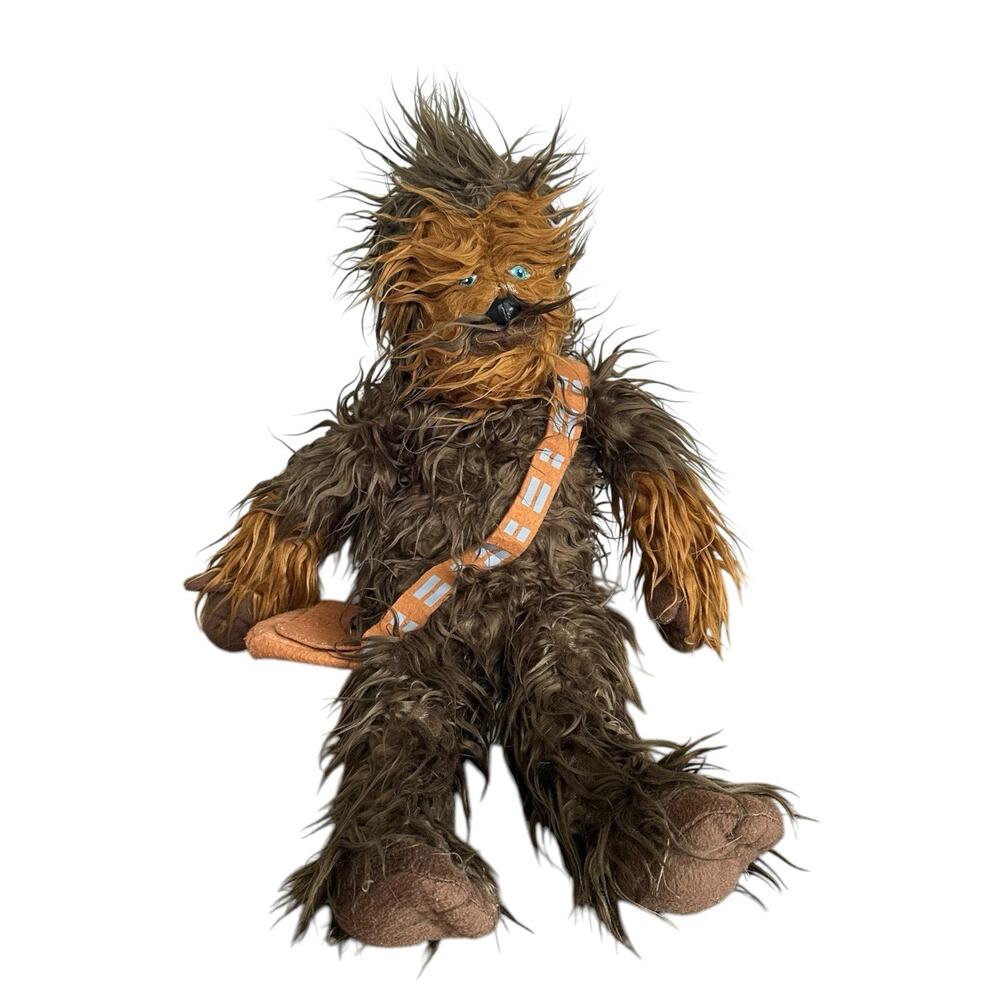 Star Wars 23” Chewbacca Chewy Wookie Plush Toy With Satchel Jay Franco & Sons